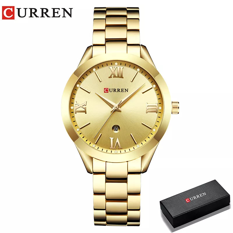 CURREN Watch Women Watches Ladies 9007 Steel Women's Bracelet Watches