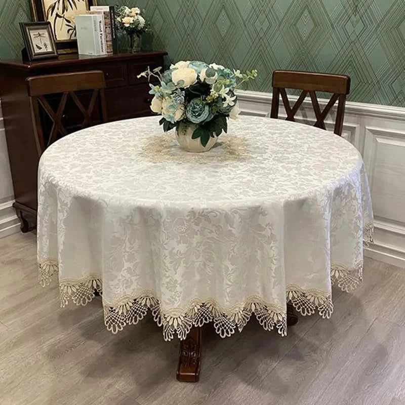 Round TableCloth Art Household Lace Round Table European Table