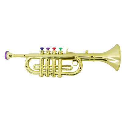 Trumpet Toy With 3 Colored Keys Musical Instrument Gift for Children