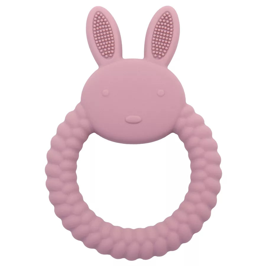 1Pcs Baby Teether Silicone Toy BPA Free Cartoon Rabbit Nursing