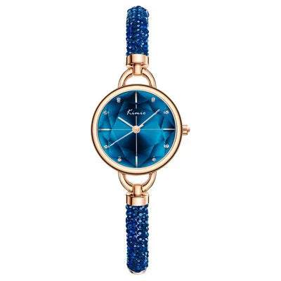 Kimio Simple Women Bracelet Watch Ladies Diamond Crystal Band