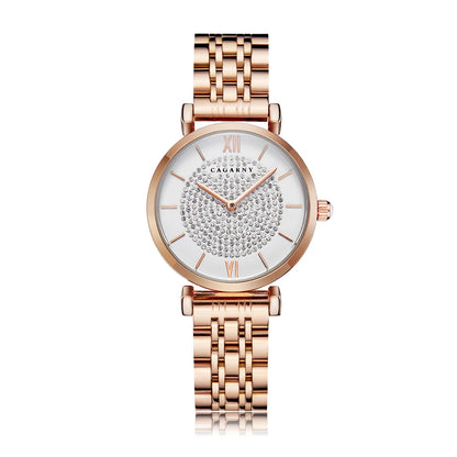 Dropshipping Rose Gold Stainless Steel Bracelet Watch