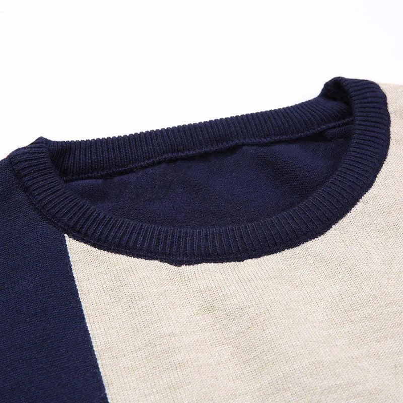 2024 Autumn Casual Men's Sweater O-Neck Knittwear Sweaters Pullovers Homme M-3xl