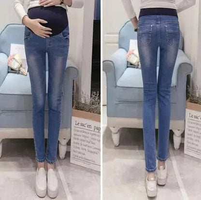 Emotion Moms Maternity Jeans for Pregnant Women Pregnancy Winter Warm Denim