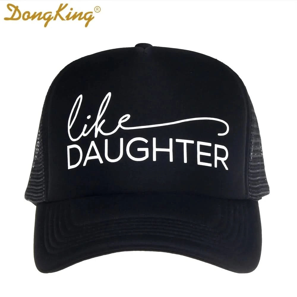 DongKing Trucker Hat Like Mother Print Like Daughter Hat