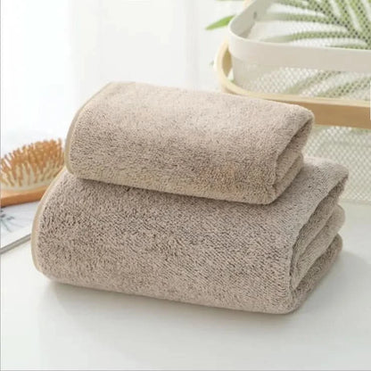 70x140cm Bamboo Charcoal Coral Velvet Bath Towel for Adult Soft Absorbent