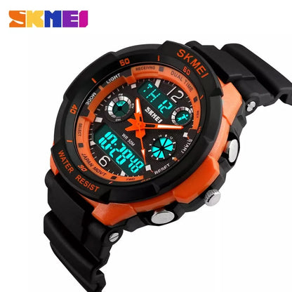 SKMEI Kids Watches Anti-Shock 5Bar Waterproof Outdoor Sport Children Watches