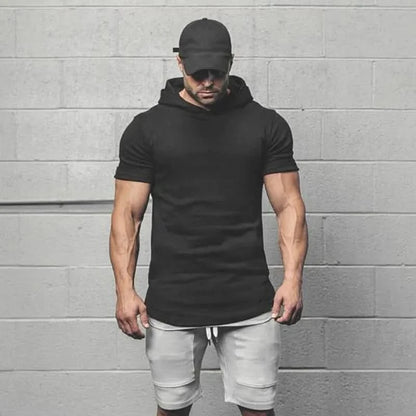 Mens Bodybuilding Hoodies Men Gyms Sleeve Fitness T Shirt Pullover