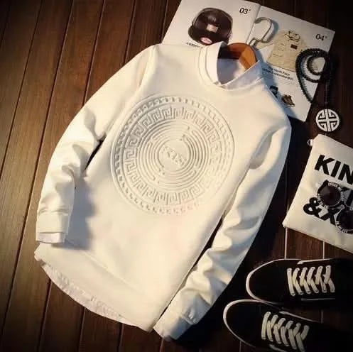 Men Sweatshirt Letter Print Hoodie Tracksuits Pullovers Harajuku Sweatshirt 5XL