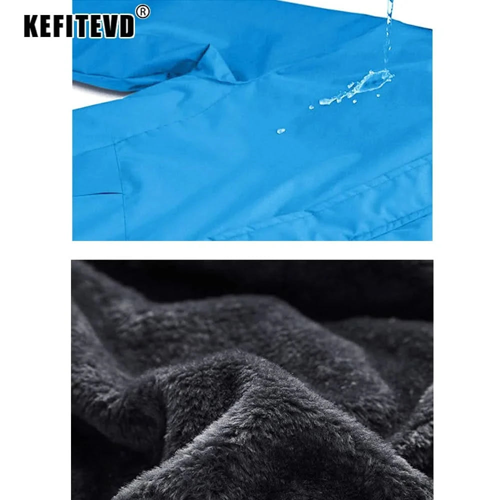 KEFITEVD Winter Ski Snowboard Warm Jacket Outdoor Hiking Camping Windbreaker