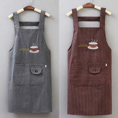 2pcs Apron Household Kitchen Home and Abroad Women Work Clothes Kitchen