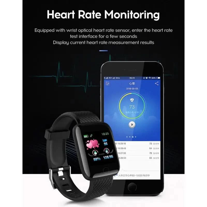 D13 Heart Rate Blood Pressure Watch Smartwatch