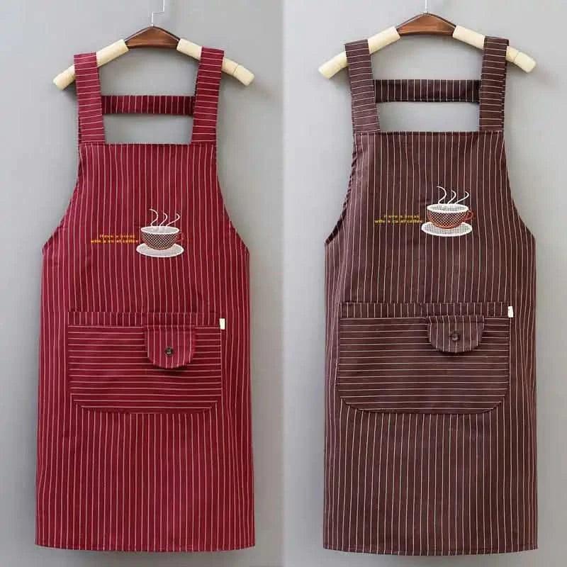 2pcs Apron Household Kitchen Home and Abroad Women Work Clothes Kitchen