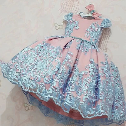 Flower Princess Party Dresses Children's Clothing Wedding Elegant Gown