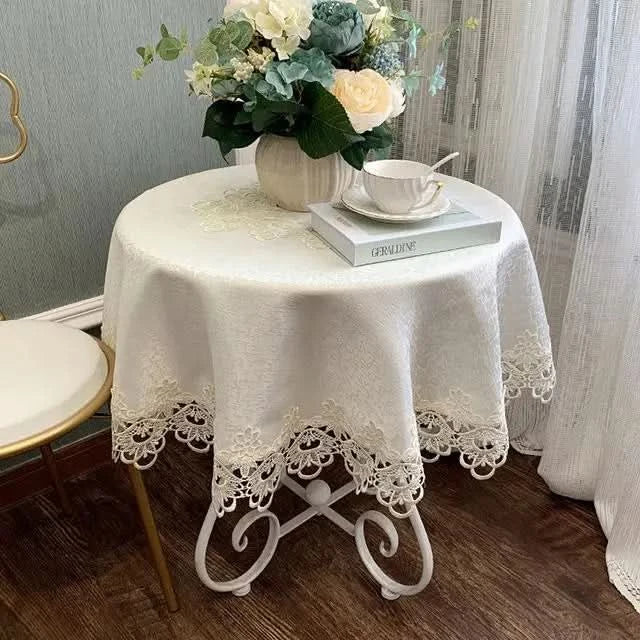 Round TableCloth Art Household Lace Round Table European Table