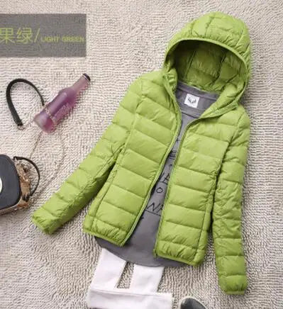 SEDUTMO Winter Womens Jackets Short Ultra Light Duck Down Coat Hooded Puffer