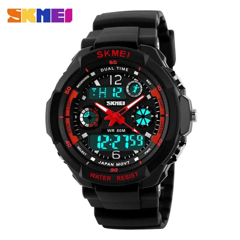 SKMEI Kids Watches Anti-Shock 5Bar Waterproof Outdoor Sport Children Watches