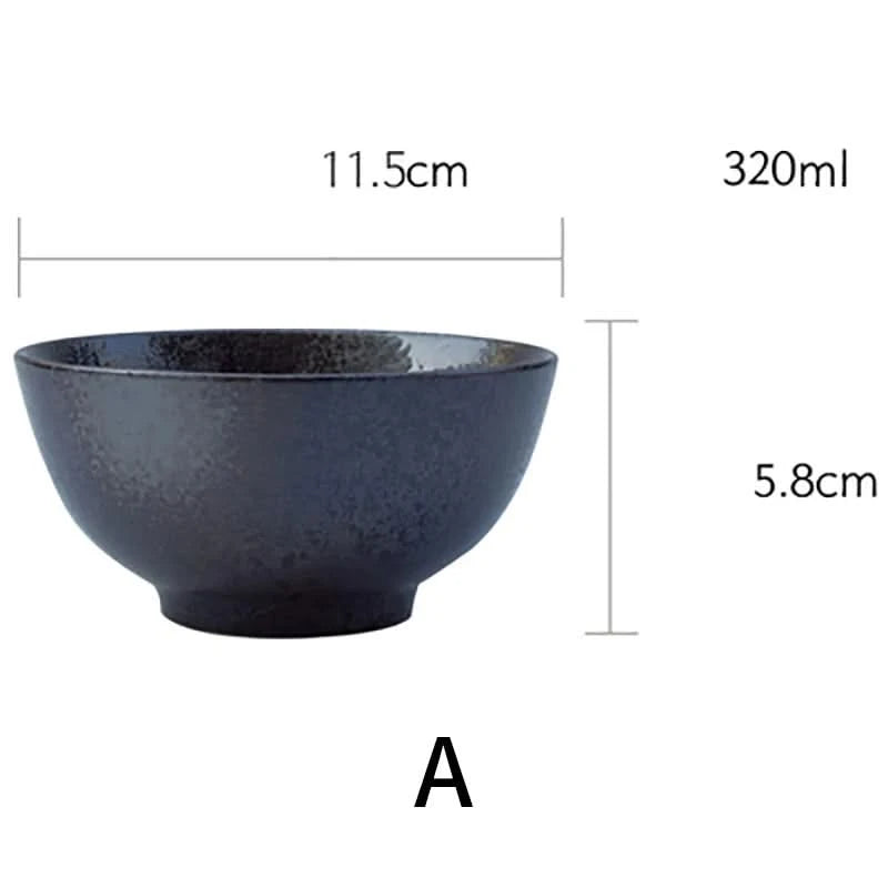 Japanese Ceramic Household Rice Bowl Sushi Salad Breakfast Bowl Hotel Kitchen