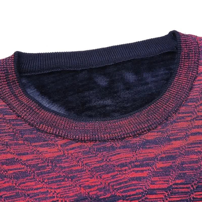 Designer Pullover Striped Men Sweater Mens Thick Winter Warm Jersey