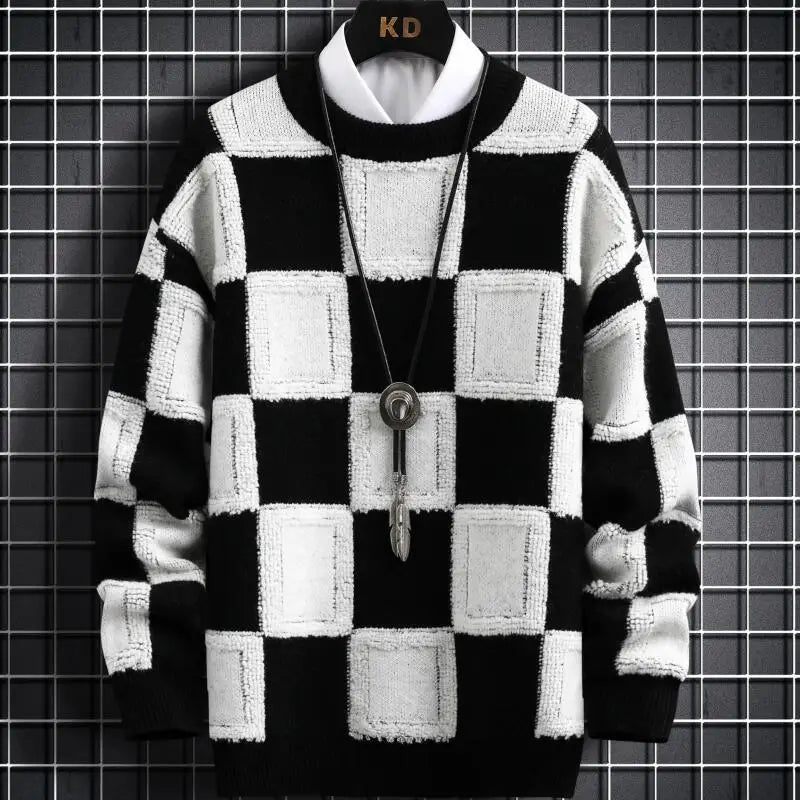 New Fall Winter Korean Style Mens Pullovers Sweaters High Quality