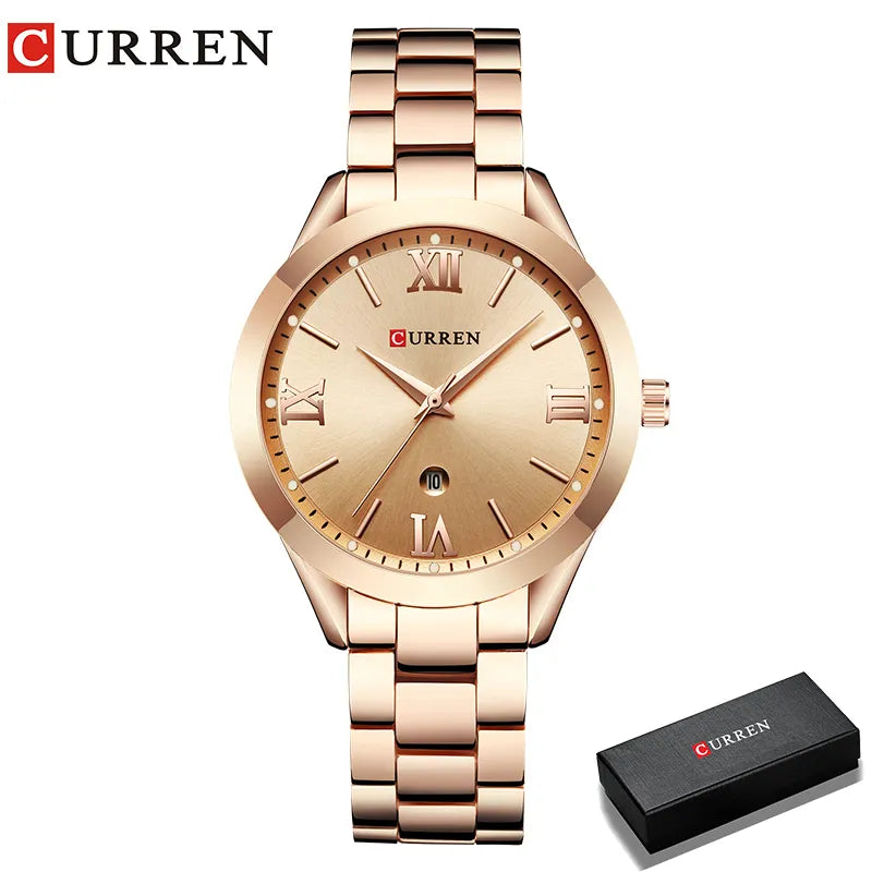 CURREN Watch Women Watches Ladies 9007 Steel Women's Bracelet Watches